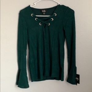 Soft emerald green long sleeve